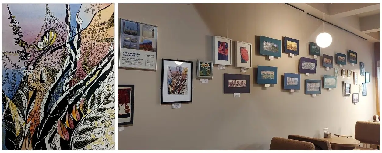 картина "Осіння рапсодія" Олени Перепелиця на виставці Art-Espresso. Take it Home
