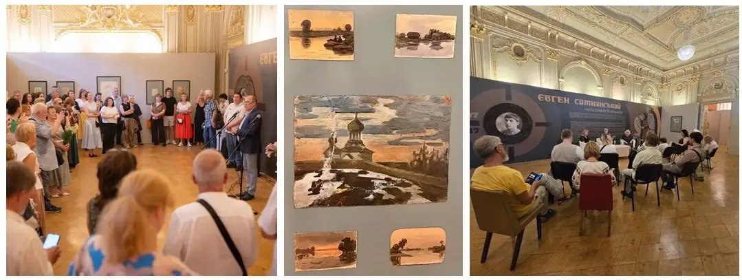 художник Євген Ситнянський в музеї Авангарду